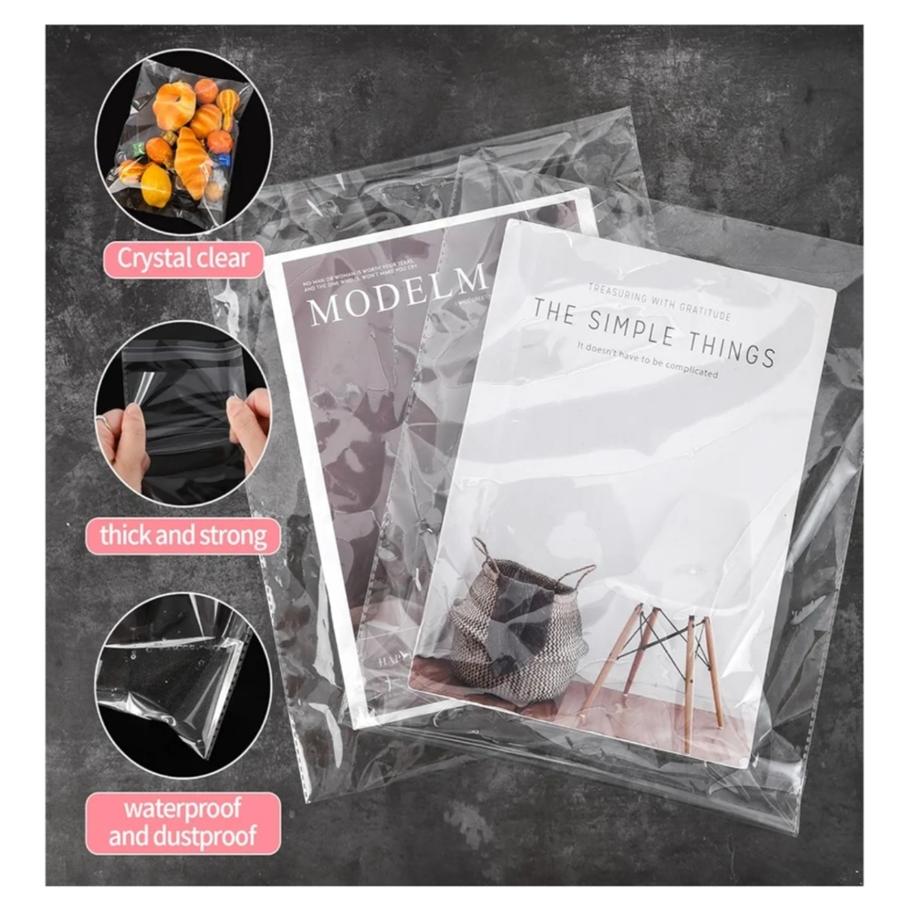 Bundle of 30 Clear Self-Sealing Bags – 3 Sizes – 9x12, 12x16, 14x18 10 Of Each - Picture 9 of 9